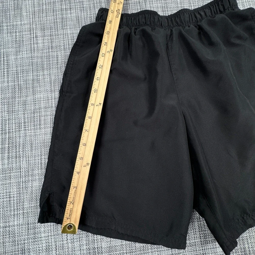 Nike Core Volley Swim Trunks Mens Small Black Mesh Lined Elastic Waist 7 Shorts